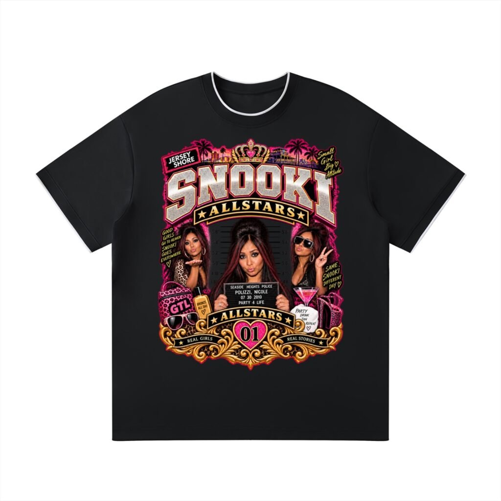 Snooki Allstars Graphic T-Shirt | Jersey Shore Retro Reality TV Tee